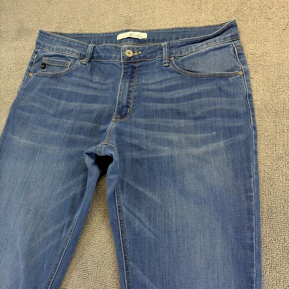 KanCan Womens Skinny Jeans Blue 15/31 Denim 5-Pocket Stretchy (Fits 34x30) - Picture 2 of 12